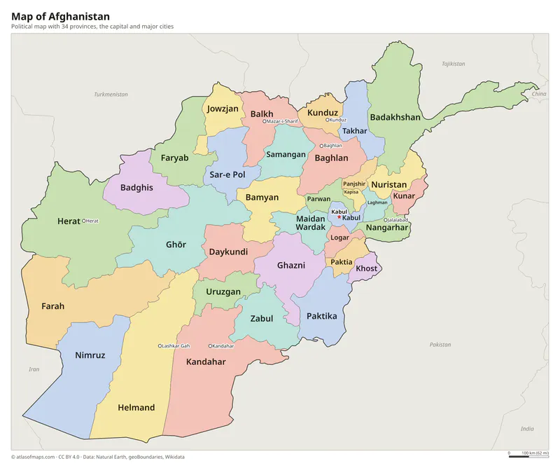 Map of Afghanistan