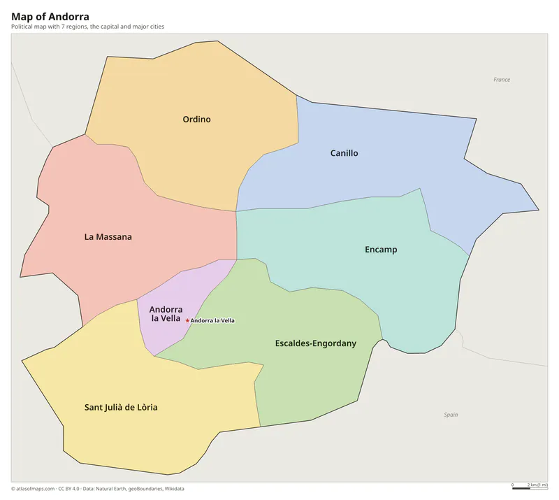 Map of Andorra