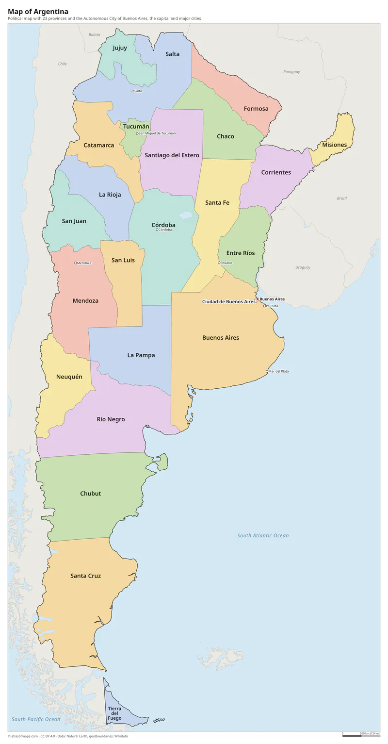 Map of Argentina