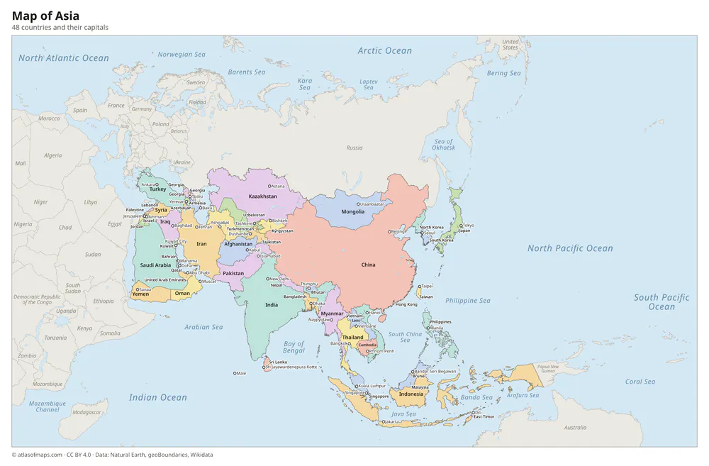Map of Asia