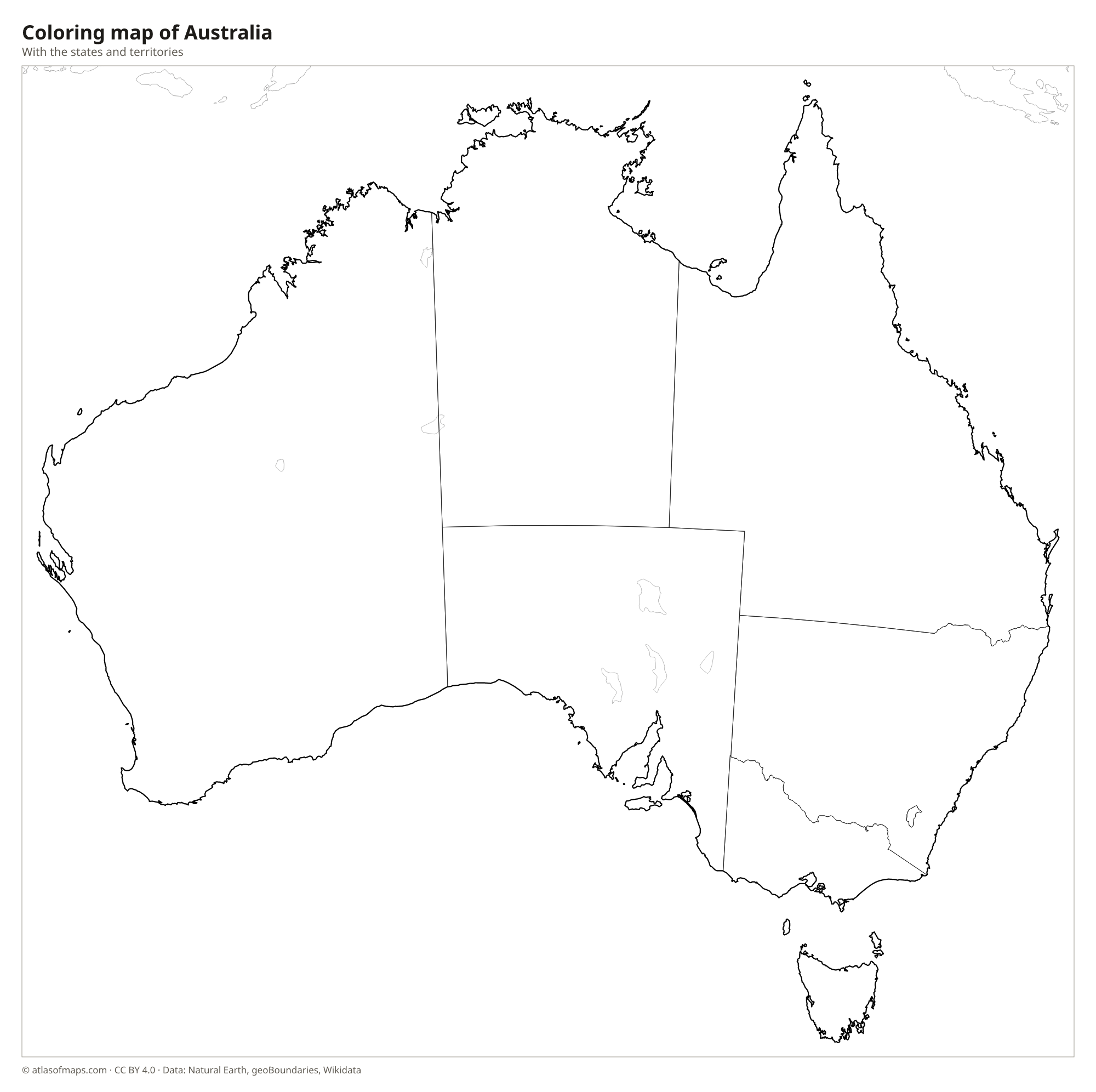 Coloring map of Australia