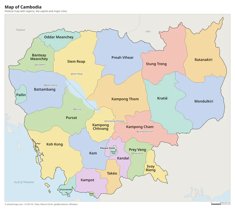 Map of Cambodia