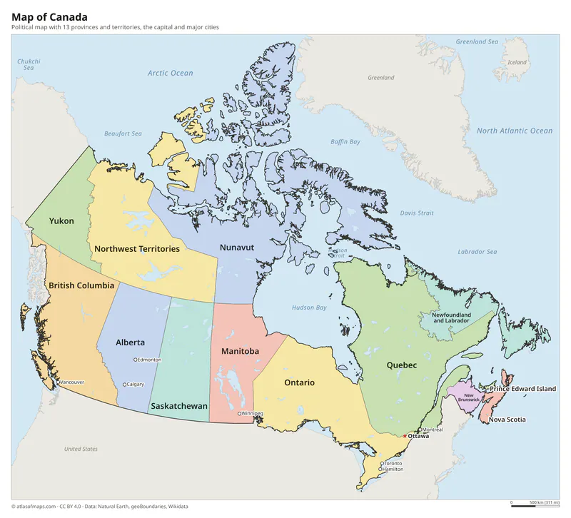 Map of Canada