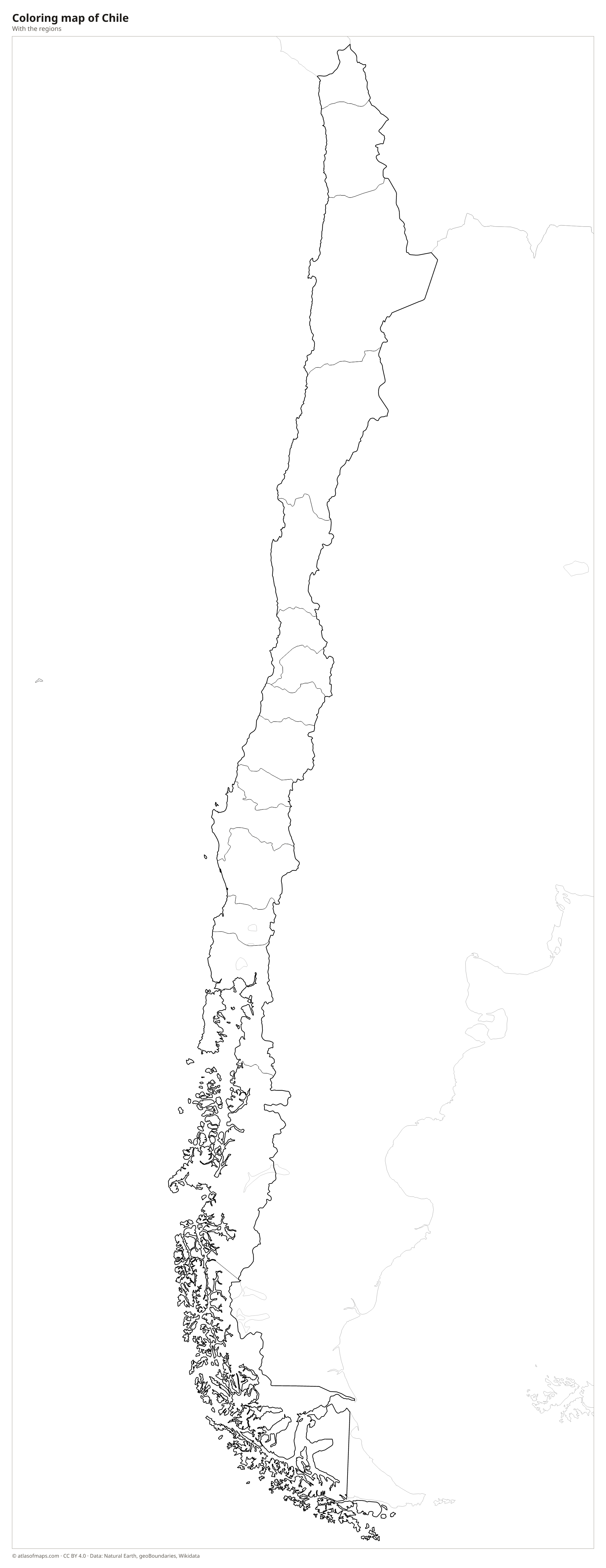 Coloring map of Chile