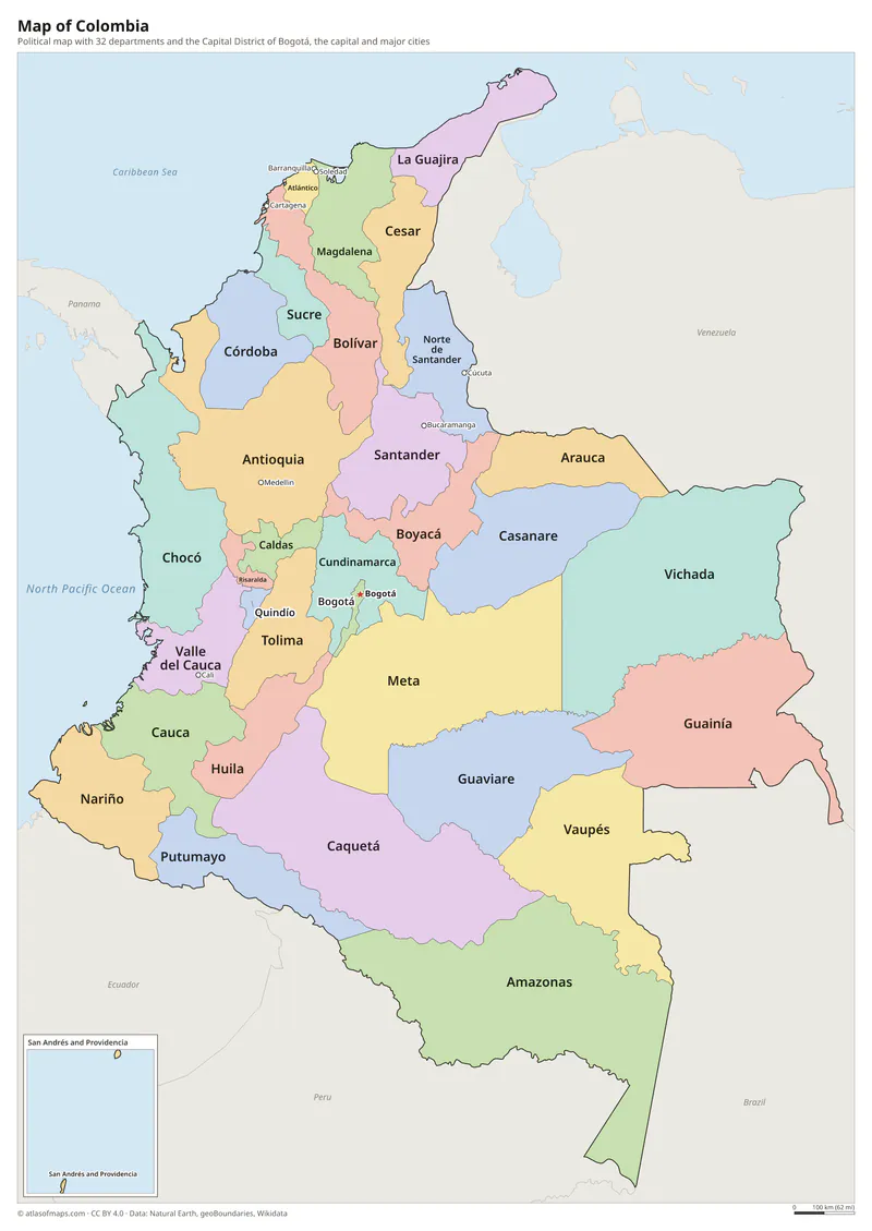 Map of Colombia
