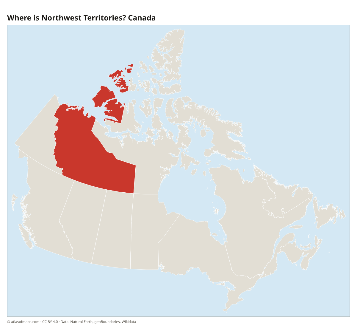 Location of Northwest Territories in Canada
