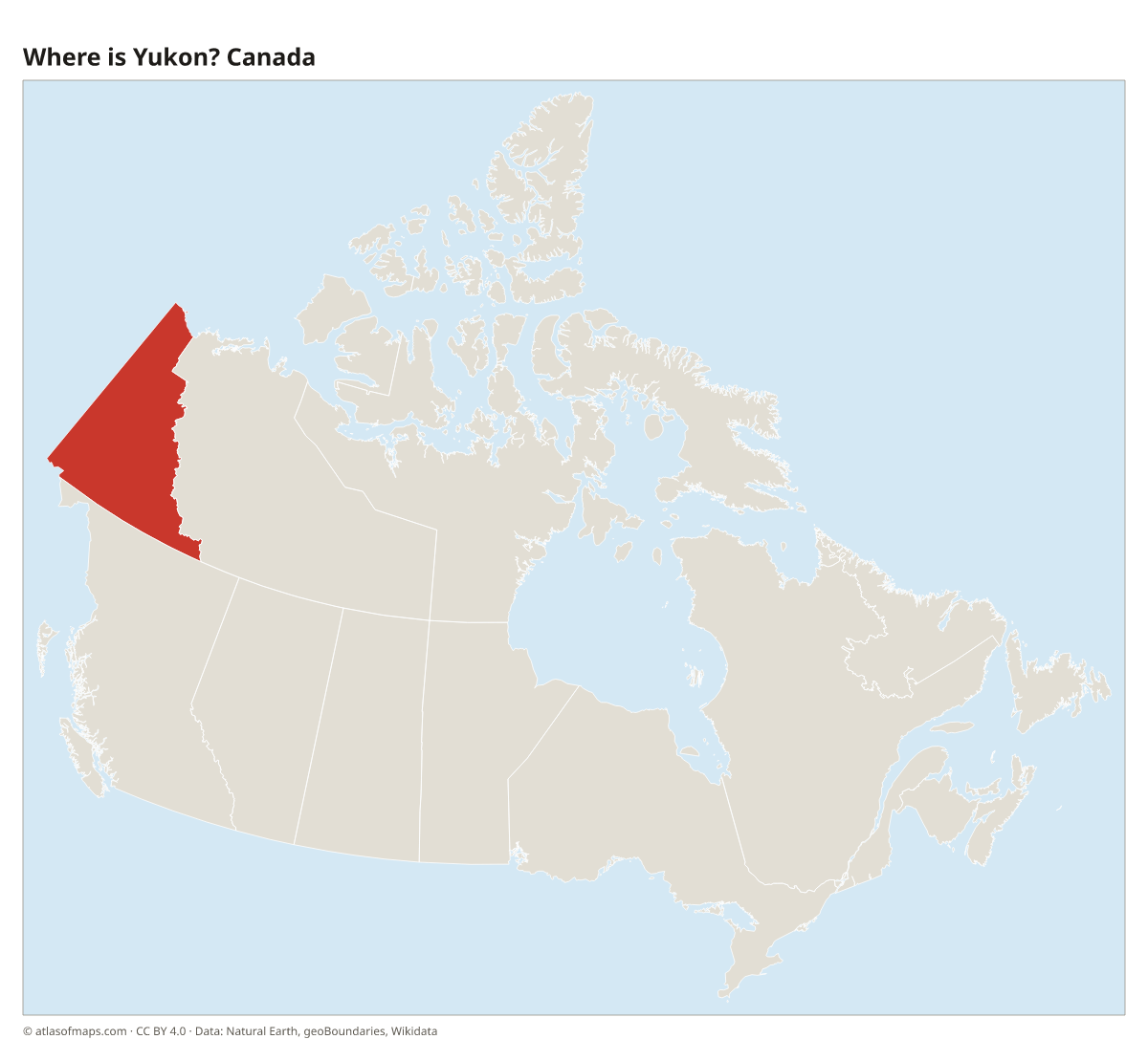 Location of Yukon in Canada