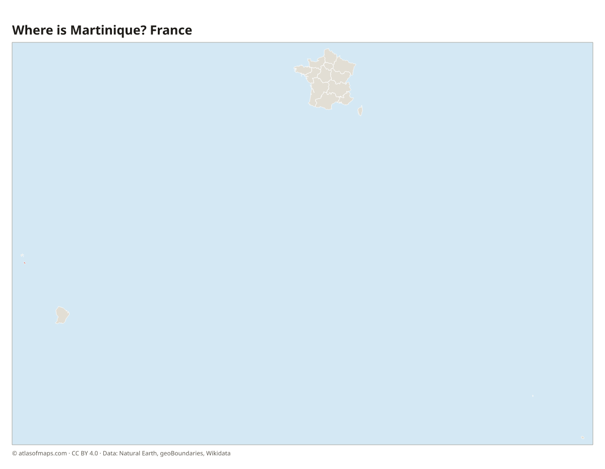 Location of Martinique in France