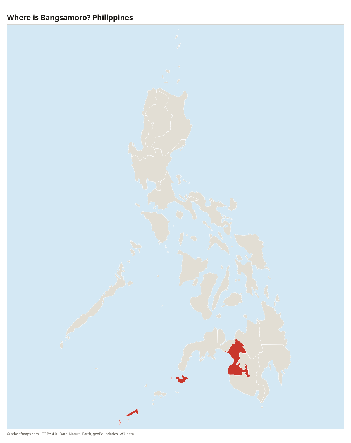Location of Bangsamoro in the Philippines