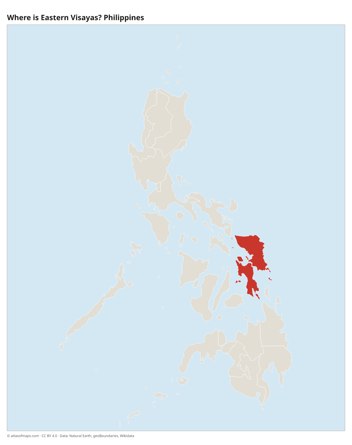 Location of Eastern Visayas in the Philippines