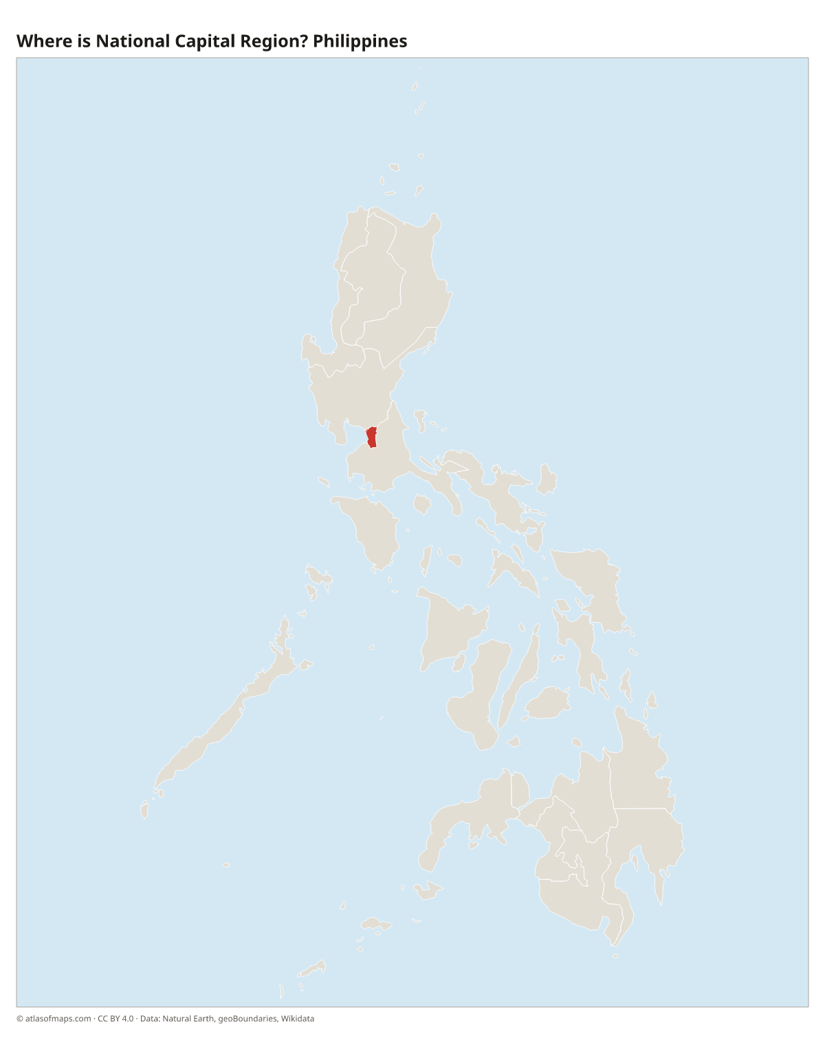 Location of National Capital Region in the Philippines