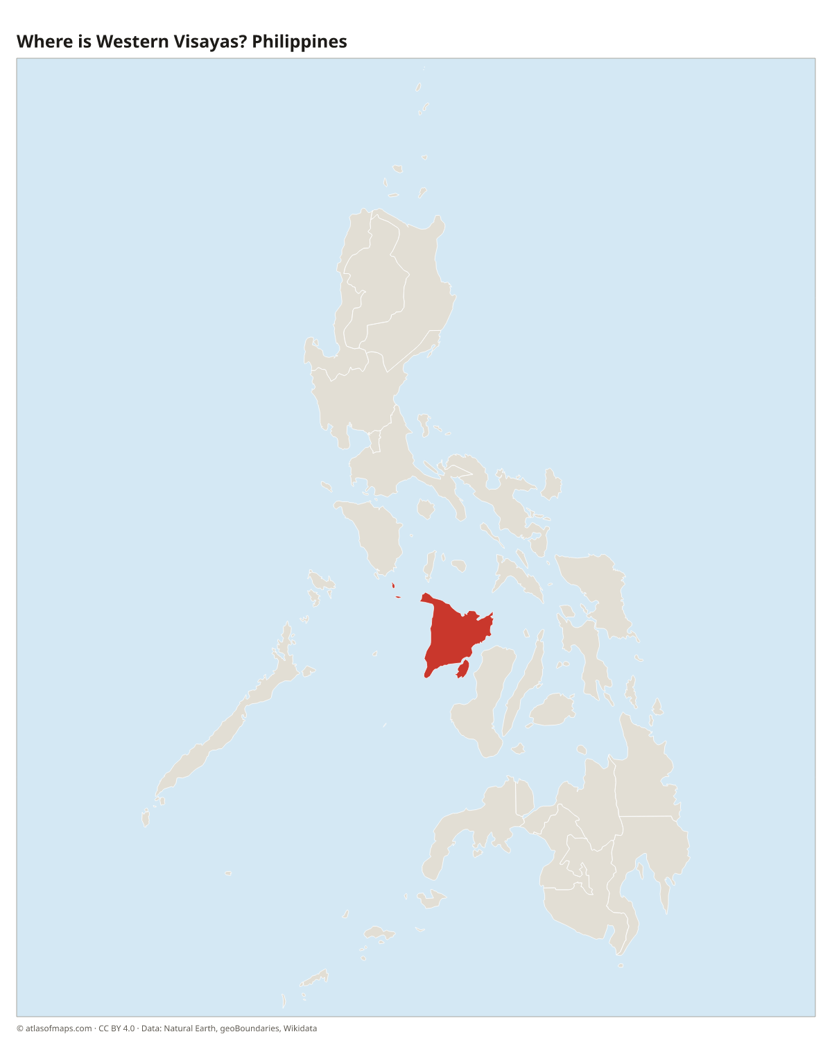 Location of Western Visayas in the Philippines
