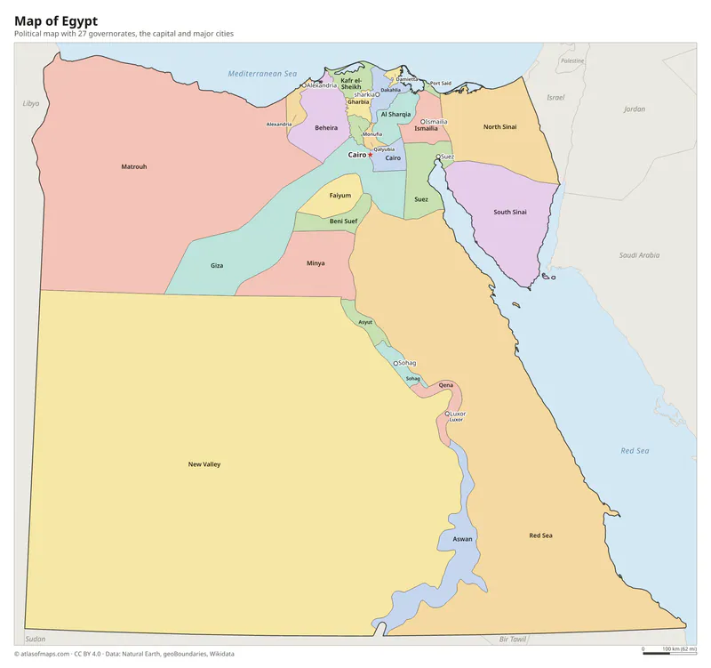Map of Egypt
