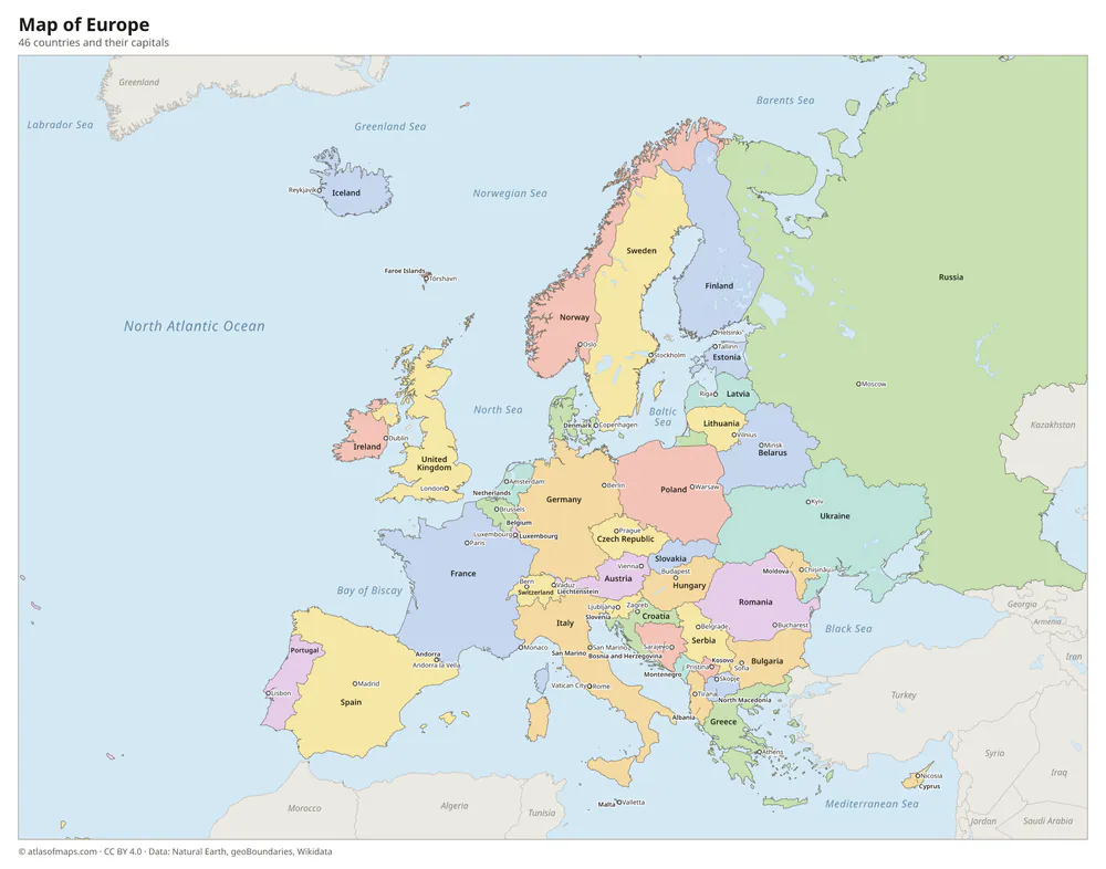 Map of Europe