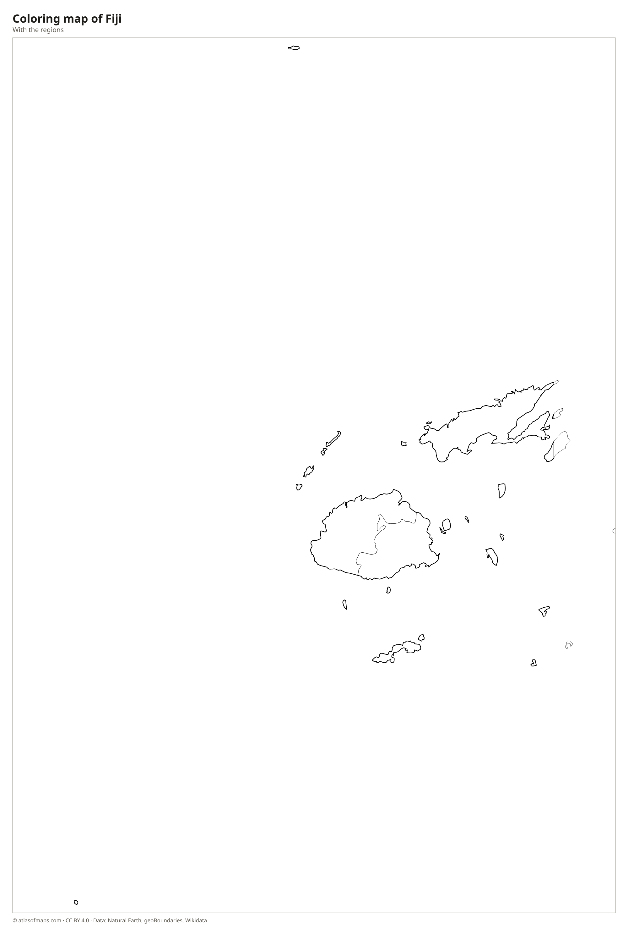 Coloring map of Fiji