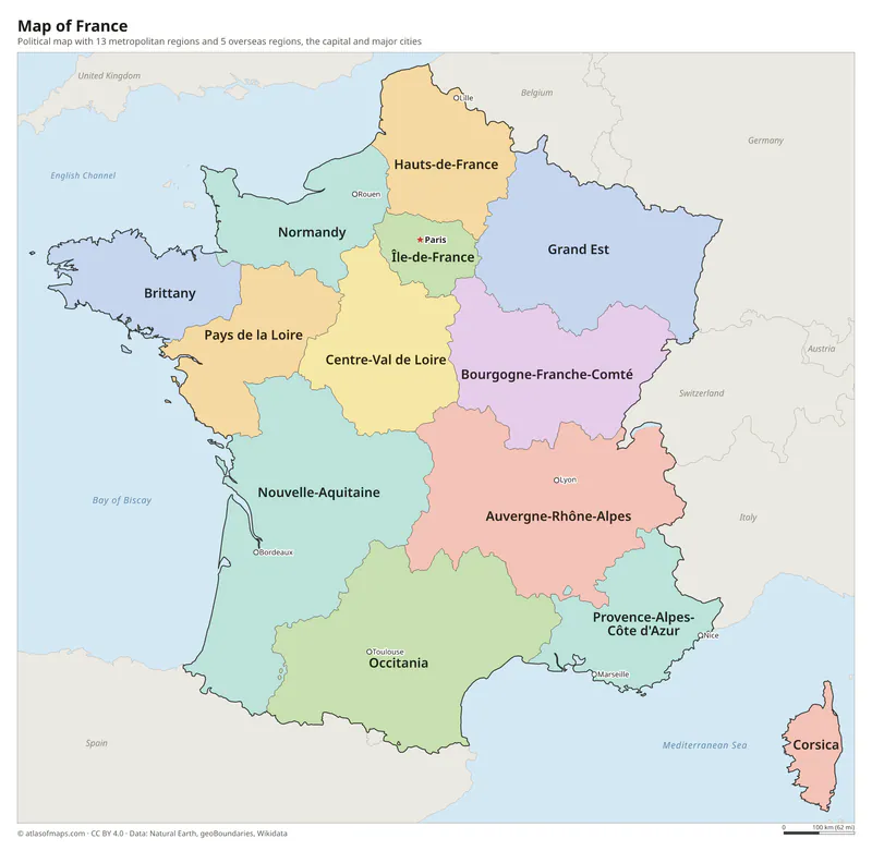 Map of France