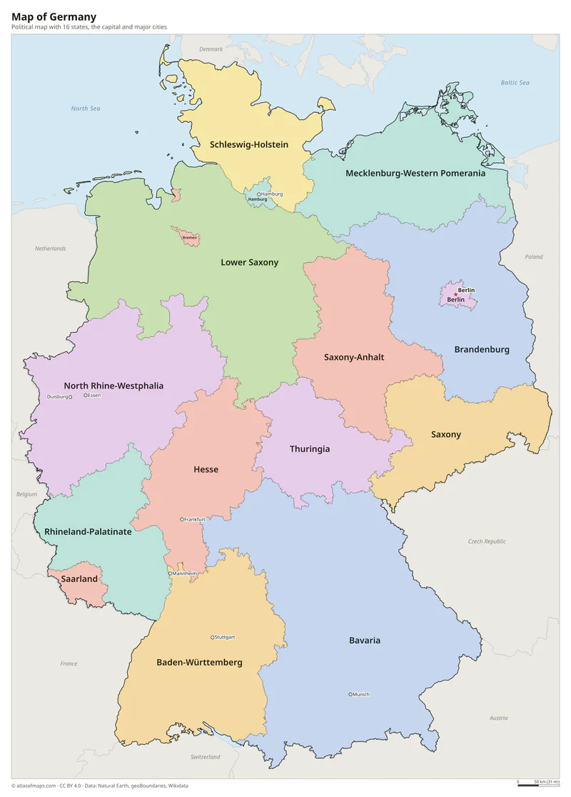 Map of Germany