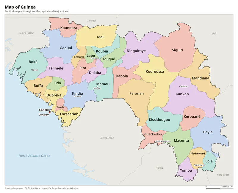 Map of Guinea