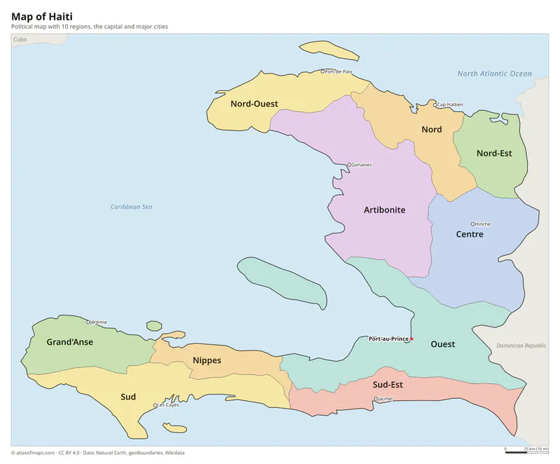 Map of Haiti