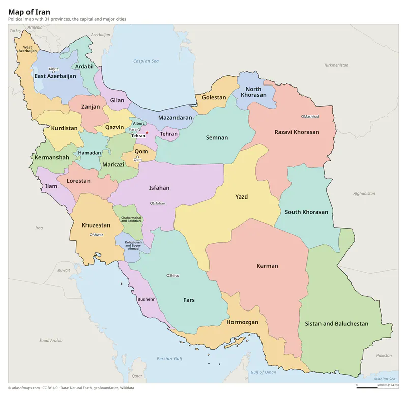Map of Iran
