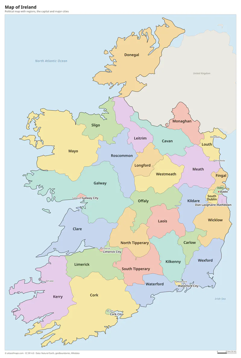 Map of Ireland
