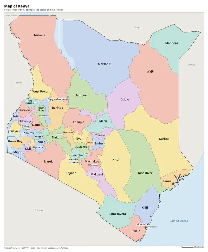 Map of Kenya