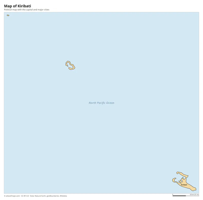 Map of Kiribati