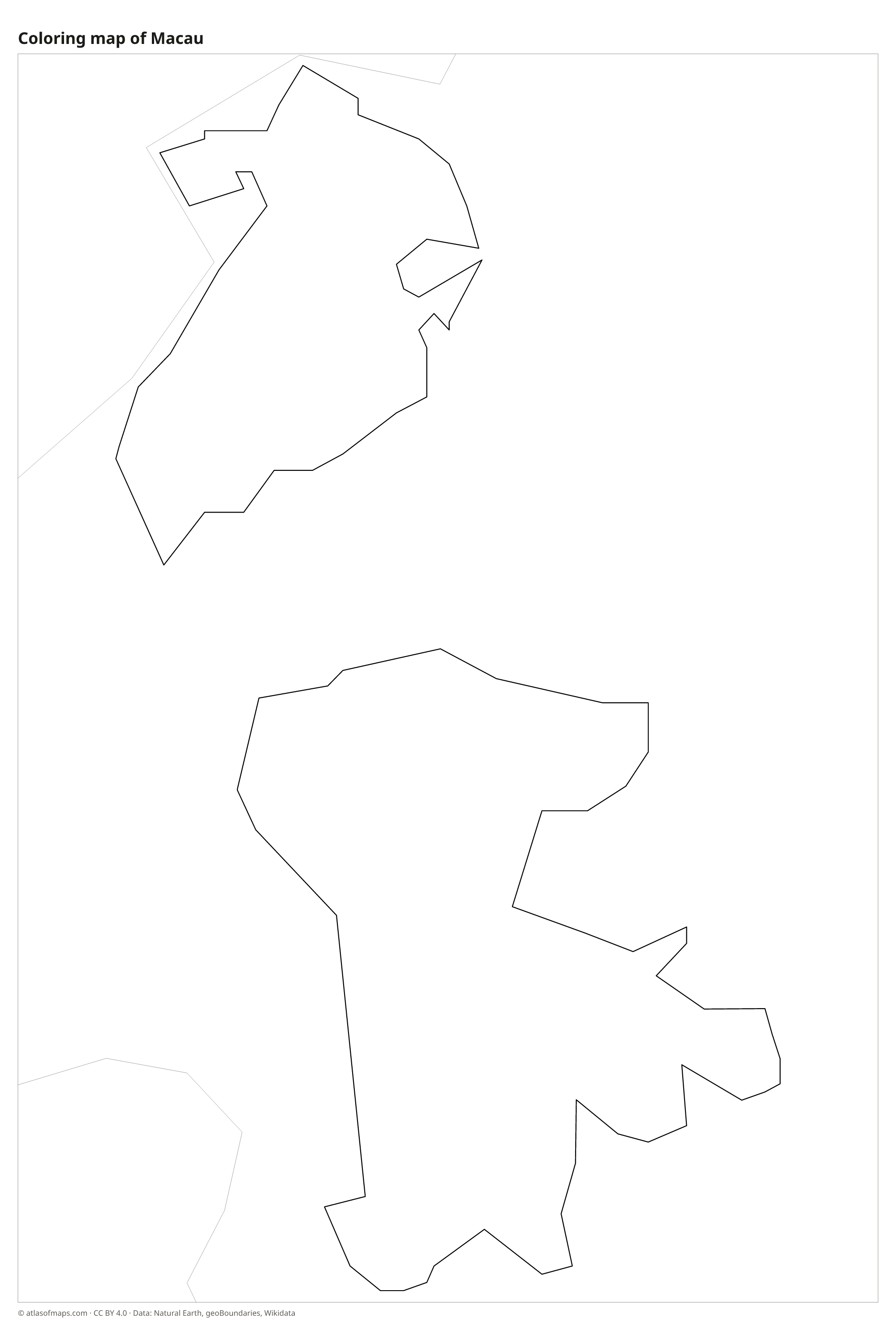 Coloring map of Macau