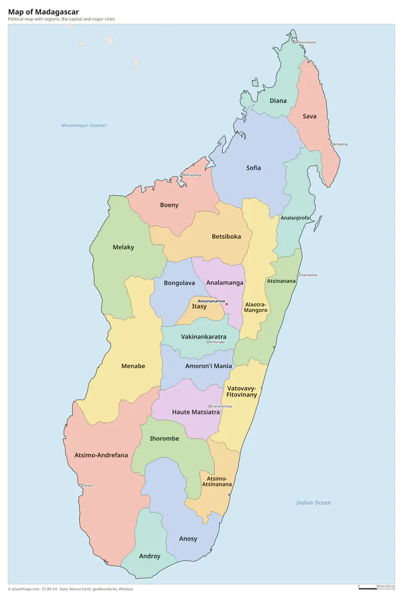Map of Madagascar