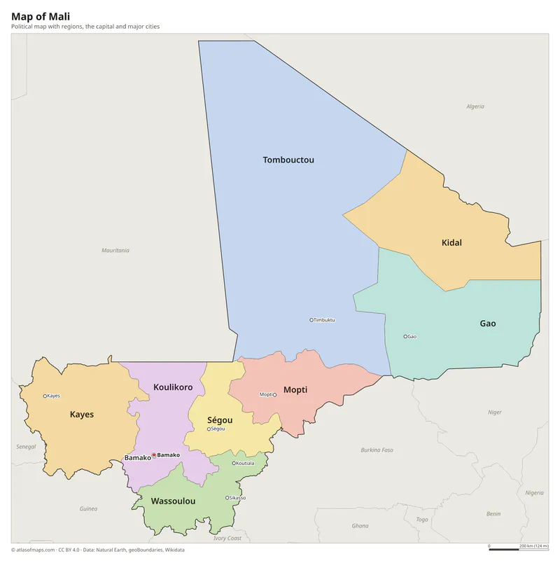 Map of Mali