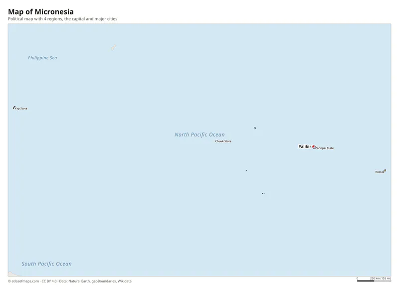 Map of Micronesia