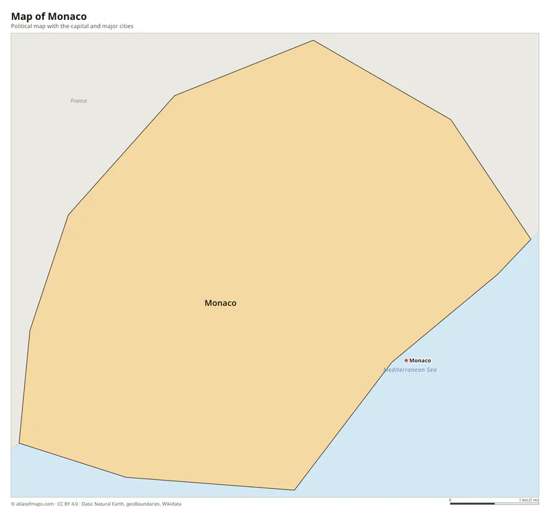 Map of Monaco
