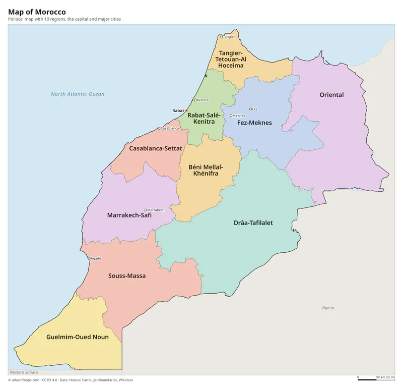 Map of Morocco