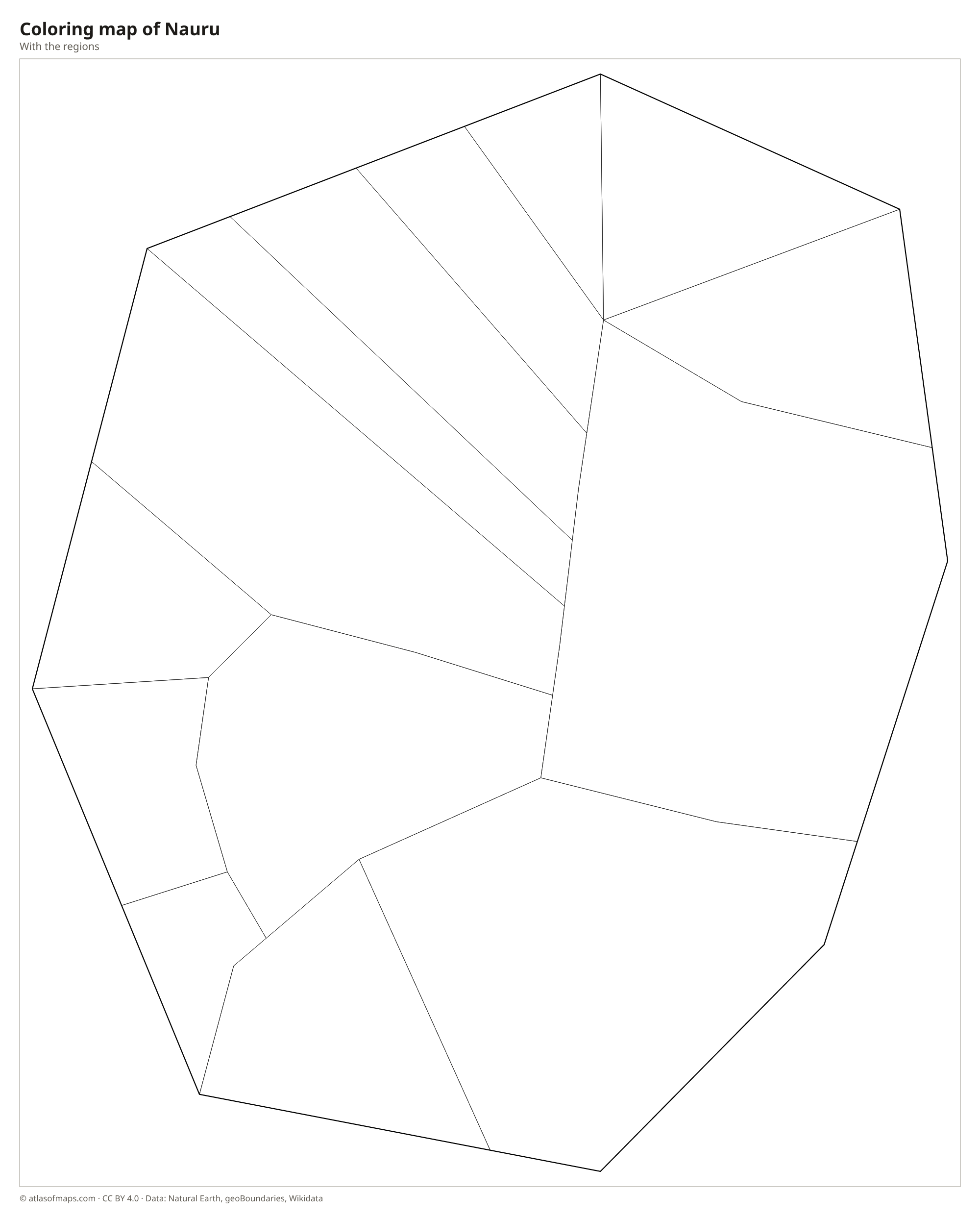 Coloring map of Nauru