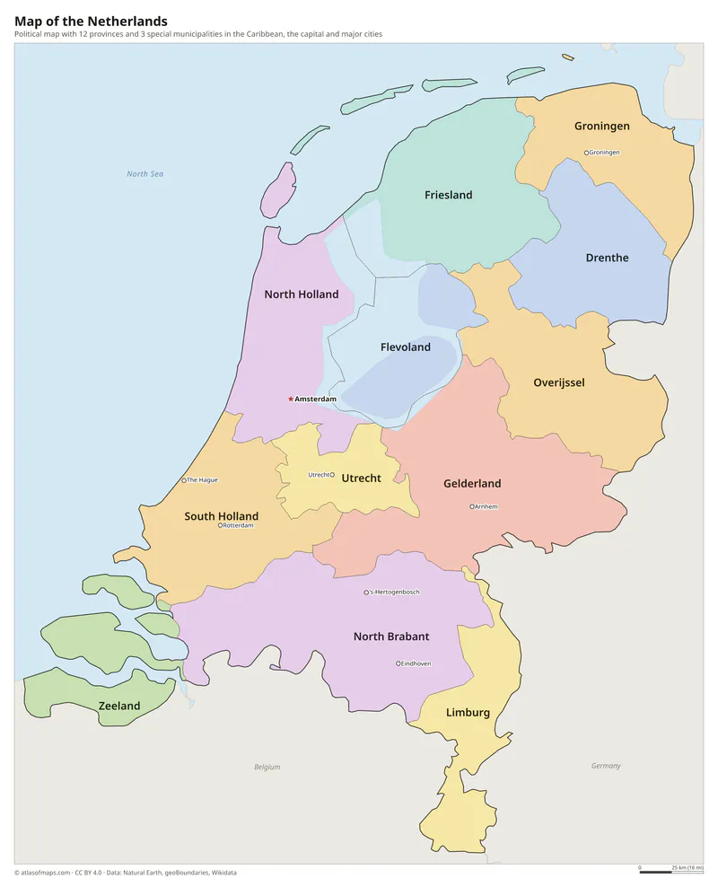Map of the Netherlands