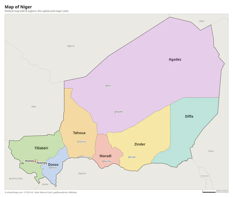 Map of Niger