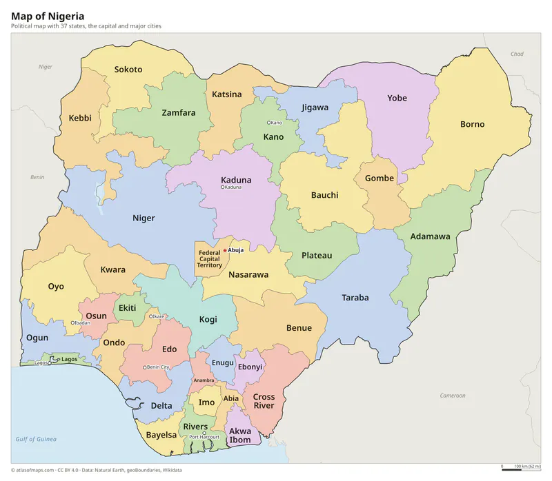 Map of Nigeria