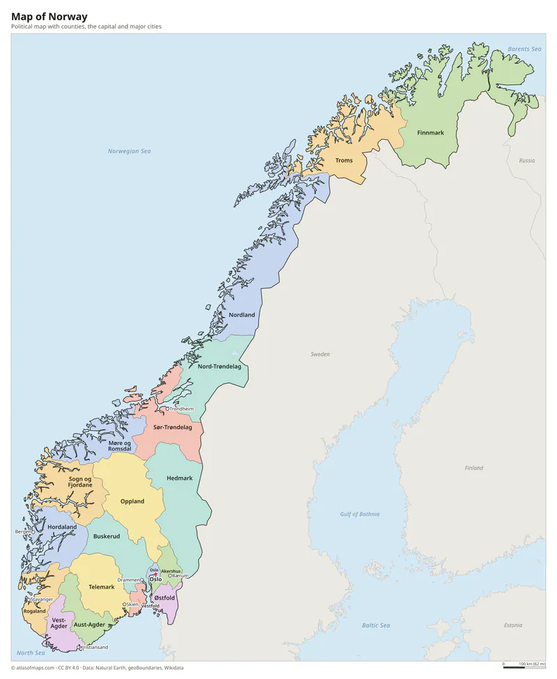 Map of Norway