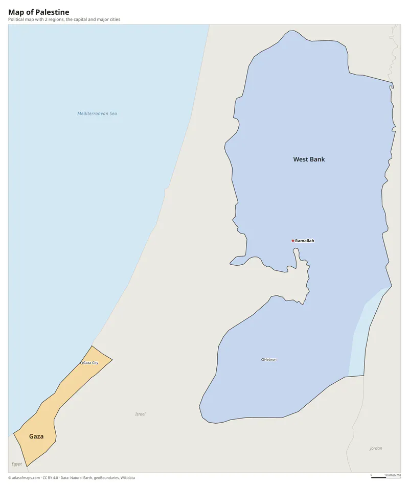 Map of Palestine