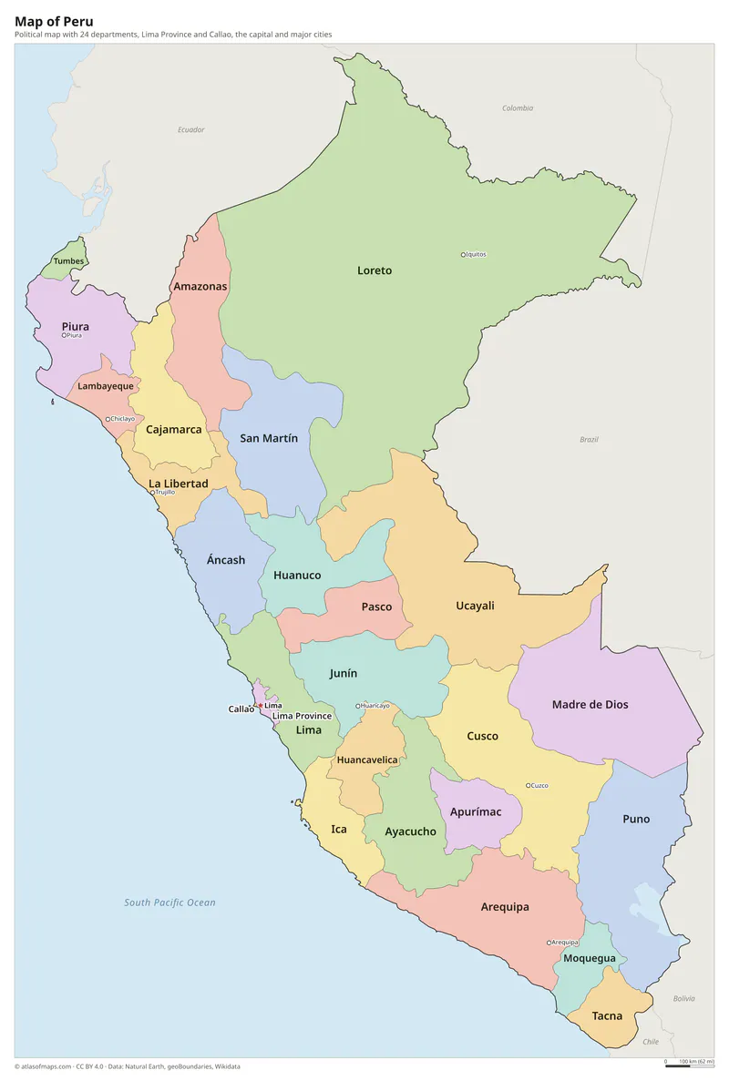 Map of Peru