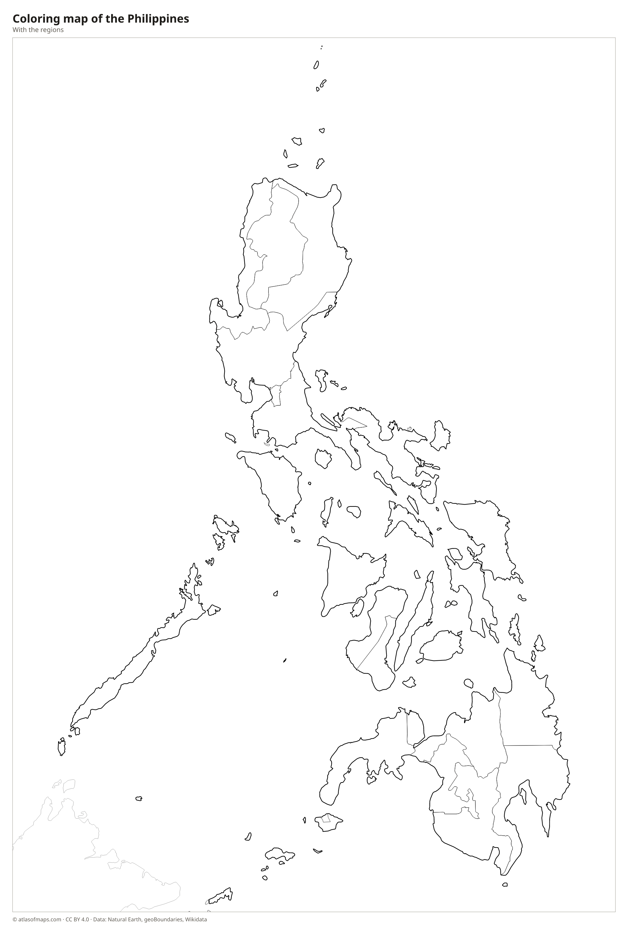 Coloring map of the Philippines