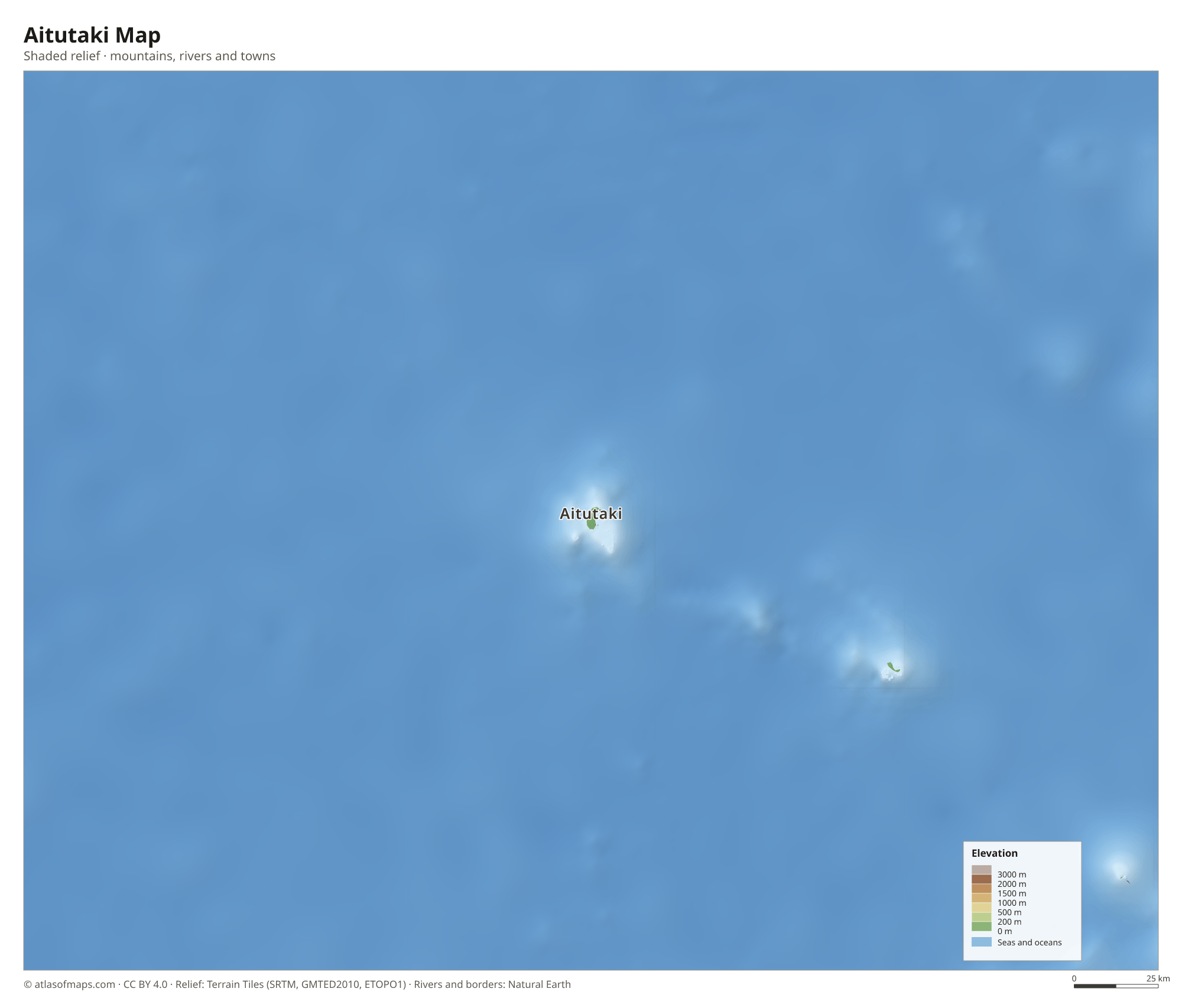 Aitutaki Map