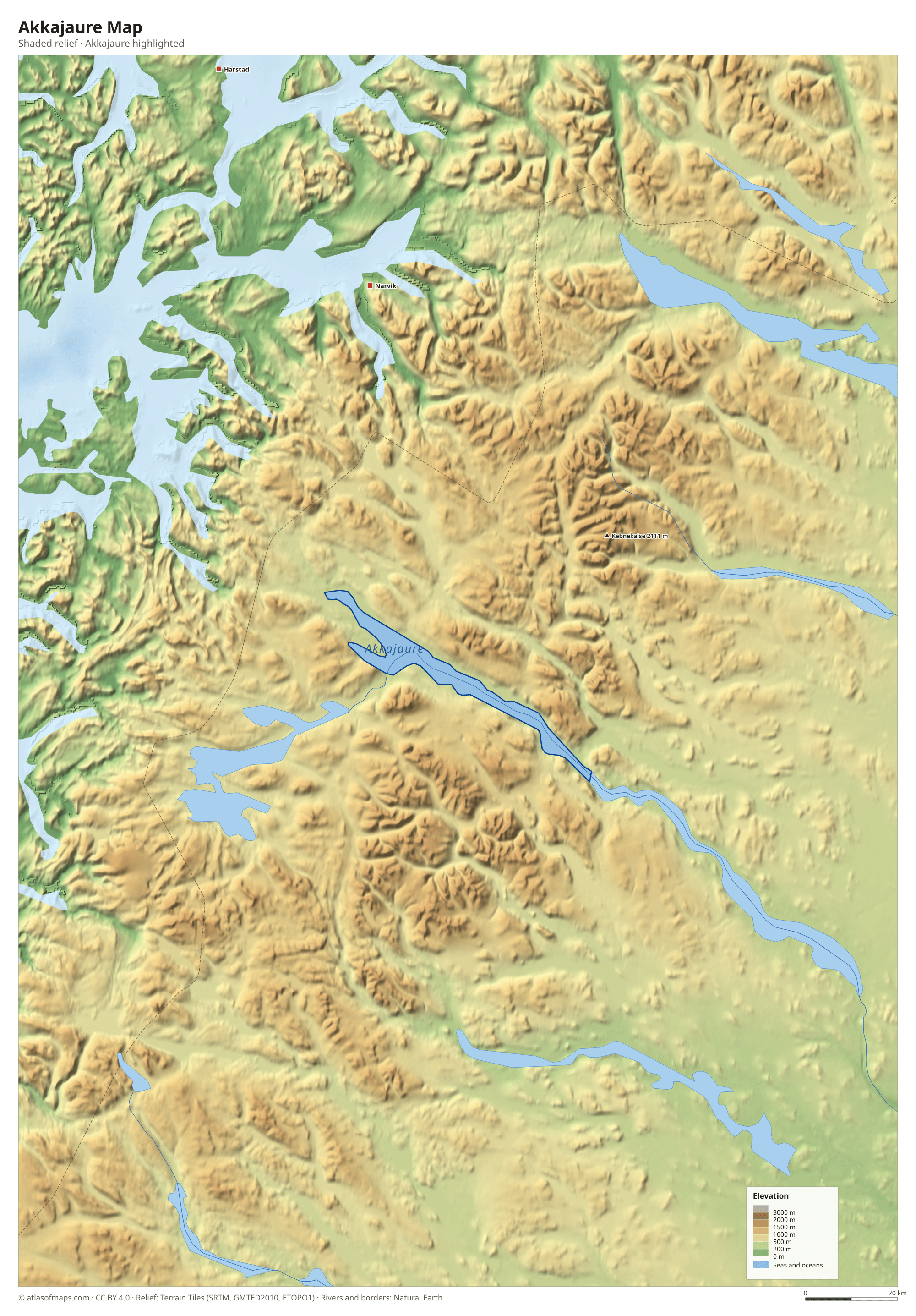 Akkajaure Map
