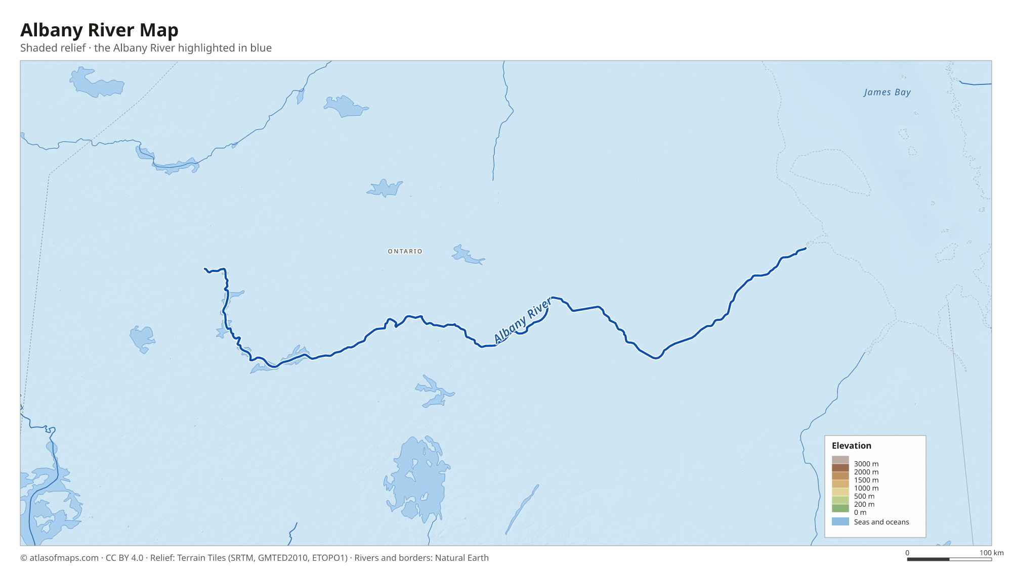 Albany River Map