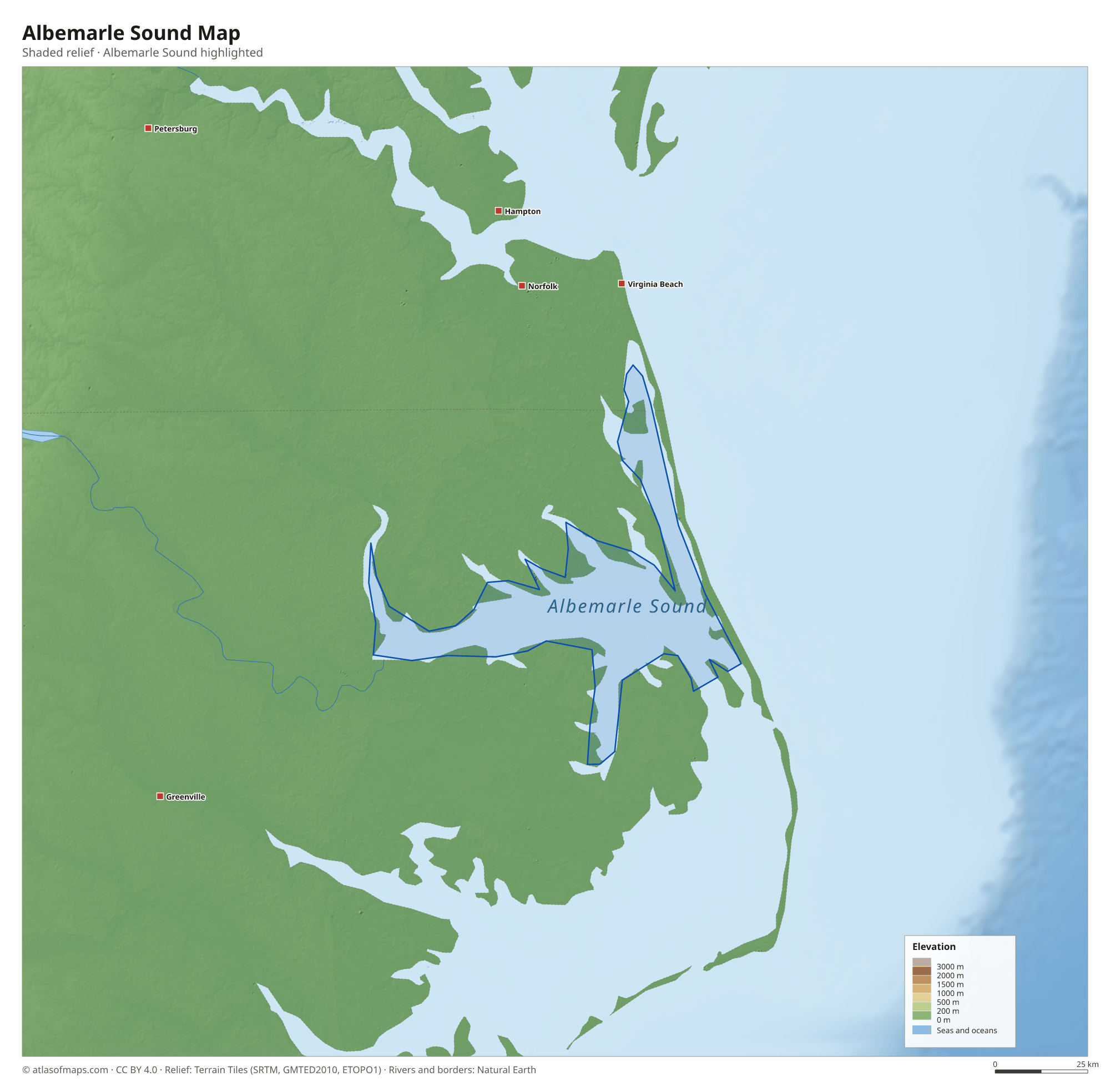 Albemarle Sound Map