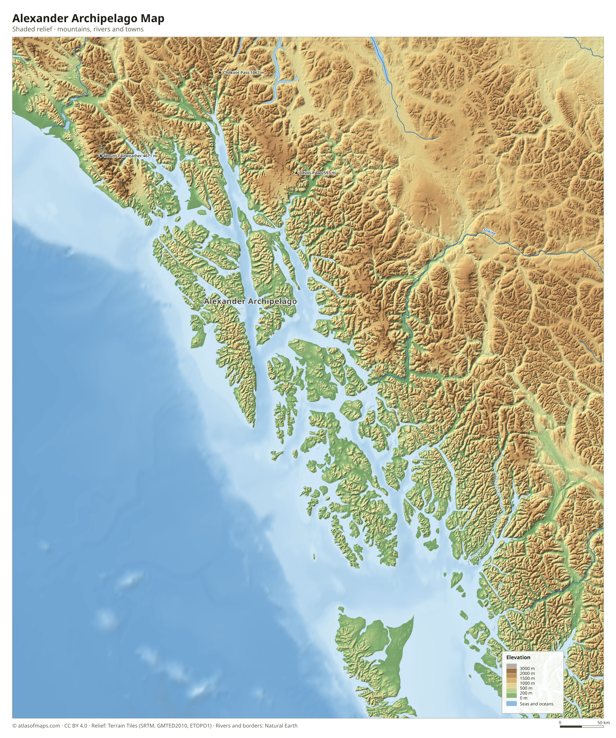 Alexander Archipelago Map