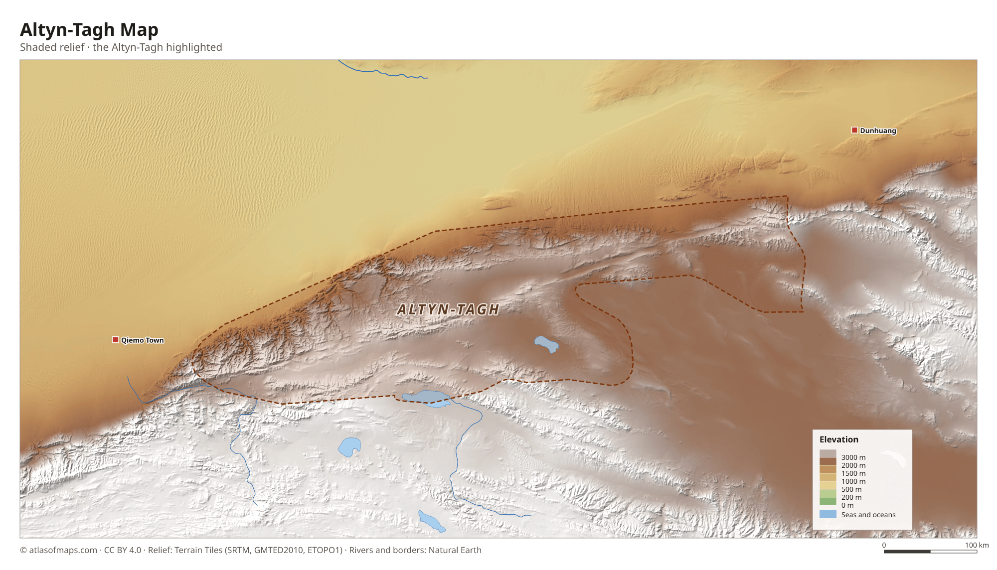 Altyn-Tagh Map