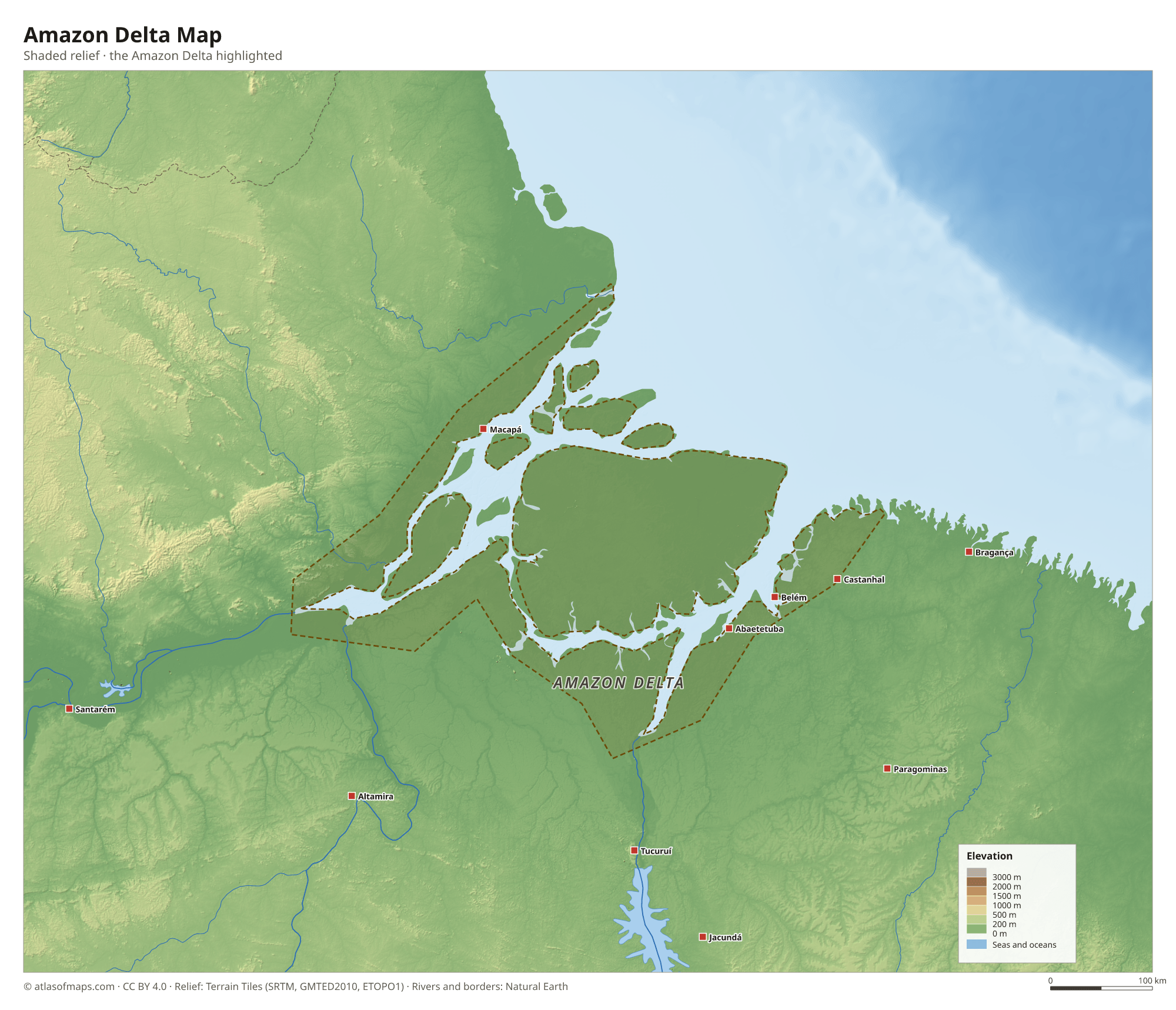 Amazon Delta Map