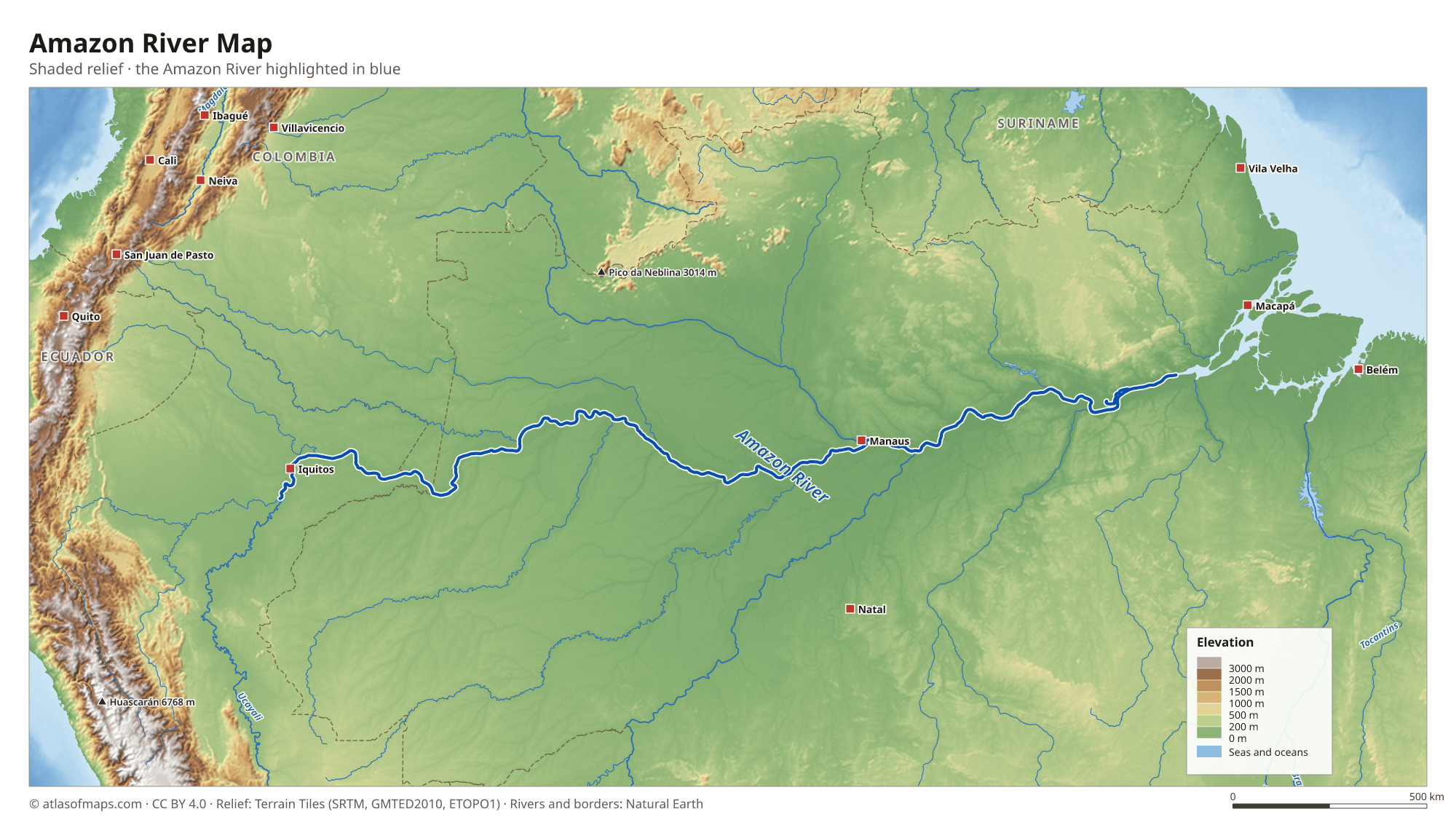 Amazon River Map
