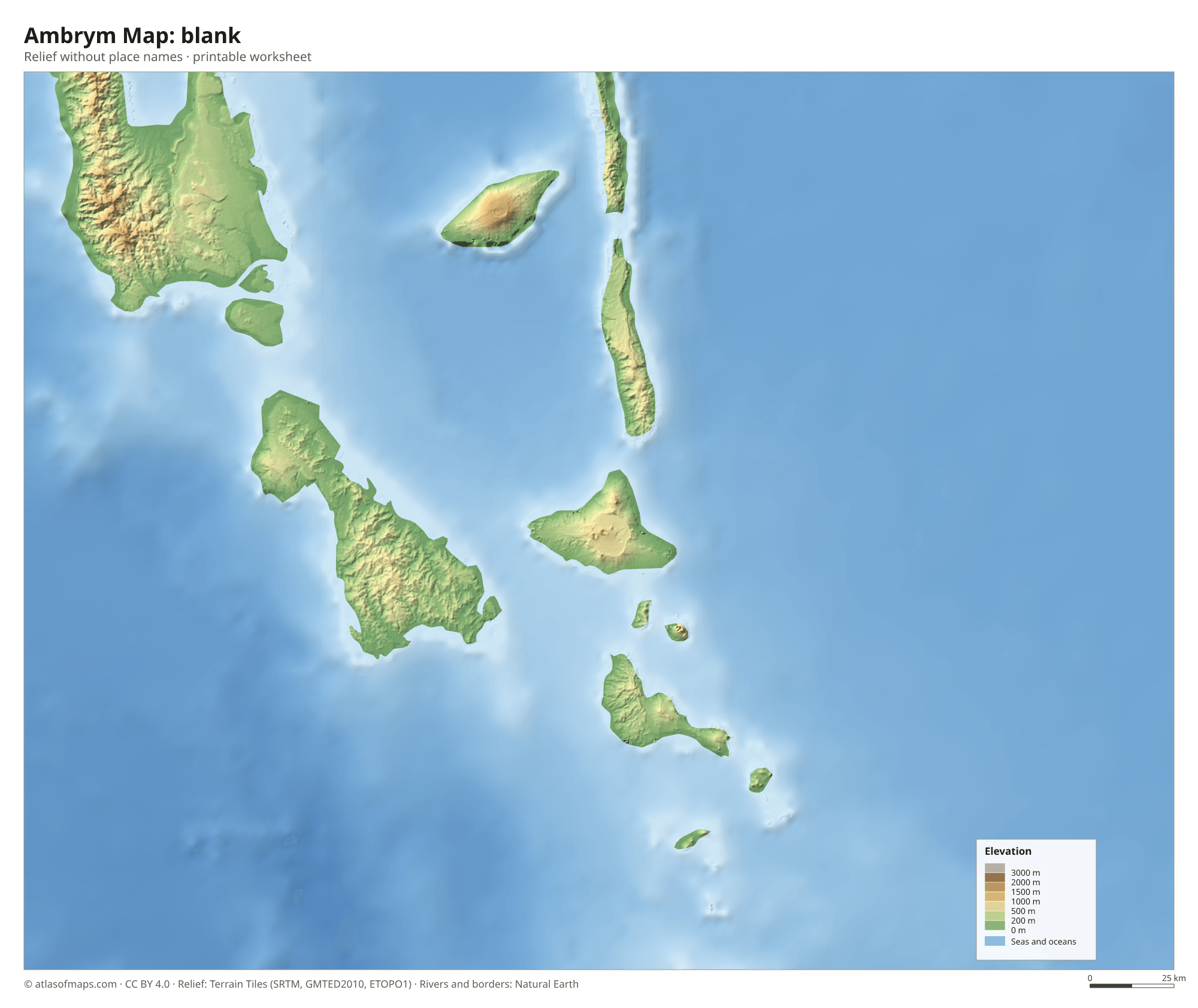 Ambrym Map without names